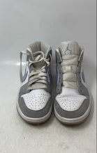 Load image into Gallery viewer, Nike Womens Air Jordan 1 Mid BQ6472-105 White Gray Lace-Up Sneaker Shoes Size 8
