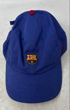 Load image into Gallery viewer, Nike Mens Blue Cotton FC Barcelona Adjustable Heritage86 Baseball Cap One Size
