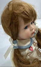 Load image into Gallery viewer, Blonde Hair Blue Eye Collectible Girl Porcelain Doll With Outfit
