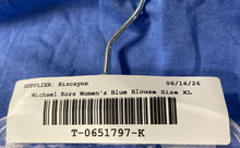 Load image into Gallery viewer, Michael Kors Womens Blue Chain Strap V-Neck Asymmetrical Hem Tank Top Size XL
