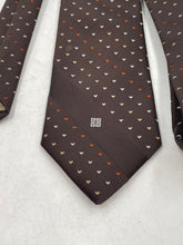 Load image into Gallery viewer, Givenchy Mens Brown Geometric Print Adjustable Long Formal Designer Tie
