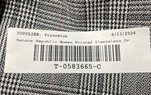 Load image into Gallery viewer, Banana Republic Womens Gray Plaid Sleeveless Side Slit Sheath Dress Size 4
