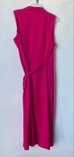 Load image into Gallery viewer, Style &amp; Co. Collection Womens Fuchsia Sleeveless Tie Waist Long Wrap Dress Sz 16
