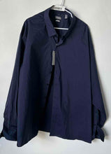 Load image into Gallery viewer, Van Heusen Mens Blue Long Sleeve Never Tuck Button-Up Shirt Size 3XLT With Tag
