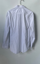Load image into Gallery viewer, Express Mens White Print Slim 1MX Long Sleeve Collared Button-Up Shirt Size M
