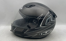 Load image into Gallery viewer, HJC Unisex Raven CL-SP Black Gray Striped Full Face Motorcycle Helmet Size S
