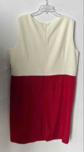 Load image into Gallery viewer, Evan Picone Womens Cream And Crimson Sleeveless Sheath Dress Size 22W With Tag
