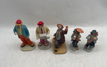Load image into Gallery viewer, Vintage Emmett Kelly Circus Collection By DGC Mixed Variety Clown Figurine 5 Pcs
