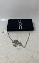 Load image into Gallery viewer, Perry White Womens Black Chain Strap Flap Crossbody Bag With Tags
