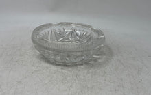 Load image into Gallery viewer, Vintage Bohemia Ashtray Clear Crystal Cut Glass Tobacciana Ashtray Collectible
