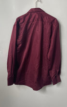 Load image into Gallery viewer, Nine West Mens Burgundy Classic Fit Long Sleeve Button-Up Shirt Size Medium
