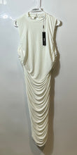 Load image into Gallery viewer, Fashion Nova Womens White Sleeveless Ruched Long Bodycon Dress Size 1X With Tag
