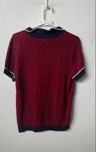 Load image into Gallery viewer, Tommy Hilfiger Womens Red Logo Print Cotton Short Sleeve Polo Shirt Size L/G
