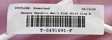 Load image into Gallery viewer, Banana Republic Mens Pink Cotton Standard Fit Dress Shirt Size M 15-15.5
