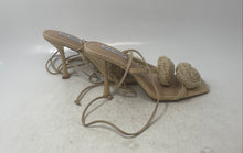 Load image into Gallery viewer, Steve Madden Womens Rosalita Beige Open Toe Ankle Tie Strappy Sandals Size 9.5M
