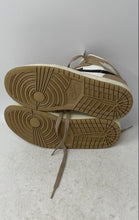 Load image into Gallery viewer, Nike Womens Air Jordan 1 Mid BQ6472-103 White Brown Basketball Sneakers Size 7
