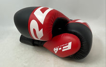 Load image into Gallery viewer, RDX Mens F-4 Red Black Hook And Loop Trainer Boxing Sparring Gloves Size 14 Oz

