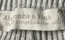 Load image into Gallery viewer, Abercrombie &amp; Fitch Womens Gray Ribbed Drawstring Lounge Shorts Size Large
