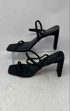 Load image into Gallery viewer, Aldo Womens Black Open Toe Slip-On Block Strappy Heels Size US 8
