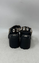 Load image into Gallery viewer, Steve Madden Womens Leslie Black Studded Open Toe Platform Sandals Size 6M
