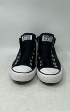 Load image into Gallery viewer, Converse Womens CTAS Madison Mid Black White Sneaker Shoes Size 10 No Laces
