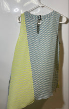 Load image into Gallery viewer, Vince Camuto Womens Multicolor Geometric Sleeveless Asymmetrical Tank Top Size S
