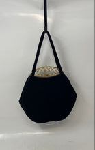 Load image into Gallery viewer, Milgrim Womens Black Inner Pocket Double Handle Evening Handbags
