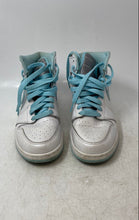 Load image into Gallery viewer, Nike Kids Air Jordan 1 High 332148-106 White And Blue Sneaker Shoes Size 5.5Y
