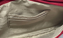 Load image into Gallery viewer, Authentic Lauren Ralph Lauren Womens Red Shoulder Crossbody Handbag

