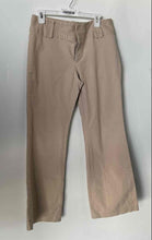 Load image into Gallery viewer, Banana Republic Womens Beige Flat Front Stretch Bootcut Ankle Pants Size 8

