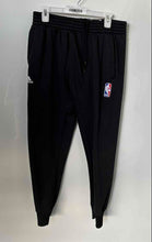 Load image into Gallery viewer, Adidas Mens Black Elastic Waist Tapered Leg Basketball-NBA Jogger Pants Size L
