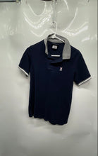 Load image into Gallery viewer, Psycho Bunny Mens Blue Pima Cotton Short Sleeve Collared Golf Polo Shirt Size 3
