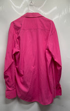 Load image into Gallery viewer, Berlioni Womens Fuchsia Pink Collared Long Sleeve Button-Up Shirt Size XL
