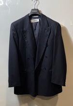 Load image into Gallery viewer, Hugo Boss Mens Blue Long Sleeve Peak Lapel Double-Breasted Blazer Size 40L
