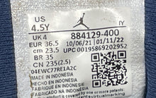 Load image into Gallery viewer, Nike Kids Air Jordan 13 Retro 884129-400 Blue White Sneaker Shoes Size 4.5Y

