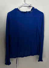 Load image into Gallery viewer, Zara Womens Blue Long Sleeve Open-Front Cardigan Sweater Size Small With Tag
