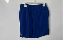 Load image into Gallery viewer, Lacoste Mens Blue Sport Branded Side Bands Elastic Waist Athletic Shorts Size S

