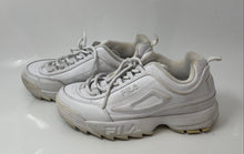 Load image into Gallery viewer, Fila Womens Disruptor 2 Premium 5VF80170-100 White Leather Running Shoes Sz 8.5
