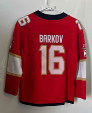 Load image into Gallery viewer, Fanatics Boys Red NHL Florida Panthers Aleksander Barkov #16 Jersey Size L/XL
