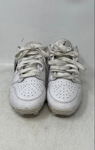 Load image into Gallery viewer, Nike Kids Air Jordan 1 Low White Black Leather Lace-Up Football Cleats Size 4Y
