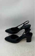 Load image into Gallery viewer, Marc Fisher Womens Laynie Black Cap Toe Slip-On Slingback Pump Heels Size 8 M
