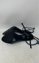 Load image into Gallery viewer, Nine West Womens Reina 03 Blue Leather Stiletto Ankle Strap Heels Size 9M
