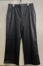 Load image into Gallery viewer, Loft Womens Black Pockets Stretch Wide Leg Trouser Pants Size 14 With Tag
