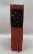 Load image into Gallery viewer, Vintage Simon And Schuster 1942 War And Peace By Leo Tolstoy Hardcover Book
