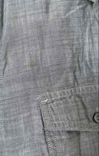 Load image into Gallery viewer, Banana Republic Mens Gray Long Sleeve Collared Button Front Dress Shirt Size L
