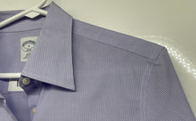 Load image into Gallery viewer, Brooks Brothers Womens Purple White Non-Iron Fitted Button-Up Shirt Size 8
