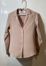 Load image into Gallery viewer, Express Womens Pink Long Sleeve Collared Button-Up Shirt Size XS
