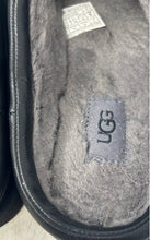 Load image into Gallery viewer, UGG Mens 1011413 Black Leather Round Toe Slip-On Classic Clog Slipper Size 10
