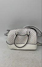 Load image into Gallery viewer, Calvin Klein Womens White Monogram Print Adjustable Strap Crossbody Bag w/ Tags
