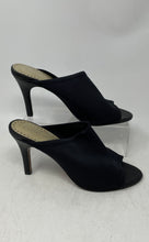 Load image into Gallery viewer, Adrienne Vittadini Womens Galaxy Stretch Black Open Toe Slide Sandals Size 8.5M

